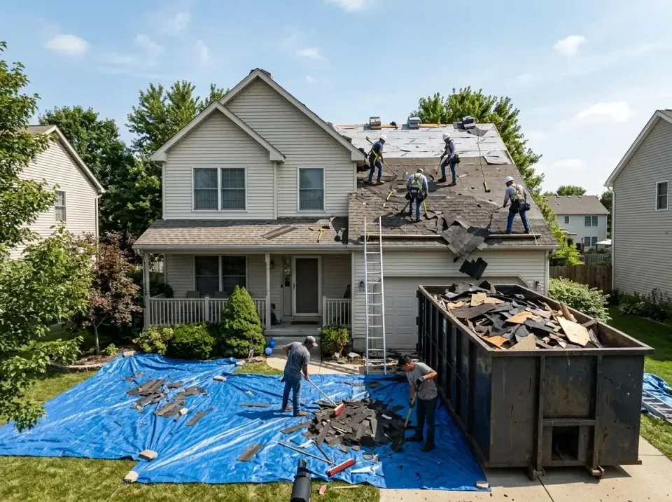 roof-replacement-debris-remova-004 — frequently asked questions, Cheapest Dumpster Rentals in Deer Park, IL